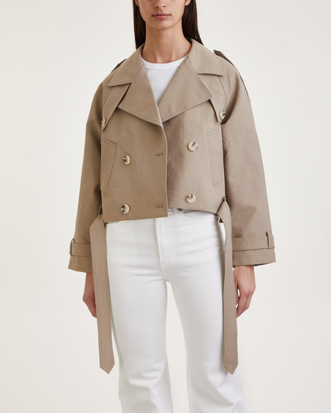 Trenchjacket Bobby Canvas Beige 1