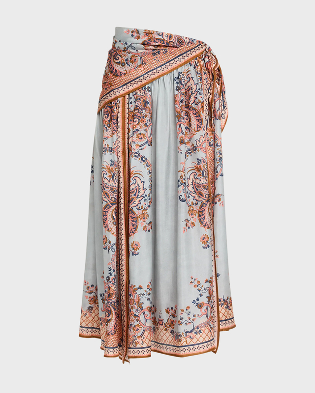 Zimmermann Skirt Midi Aster Scarf 0 (XS-S)