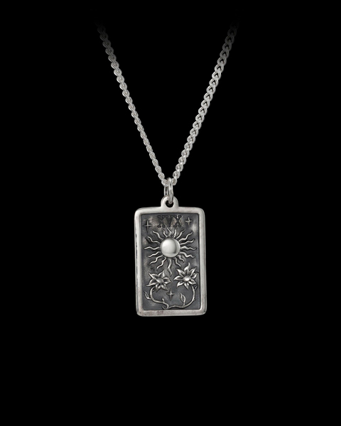 Necklace The Sun Card Silver ONESIZE 1