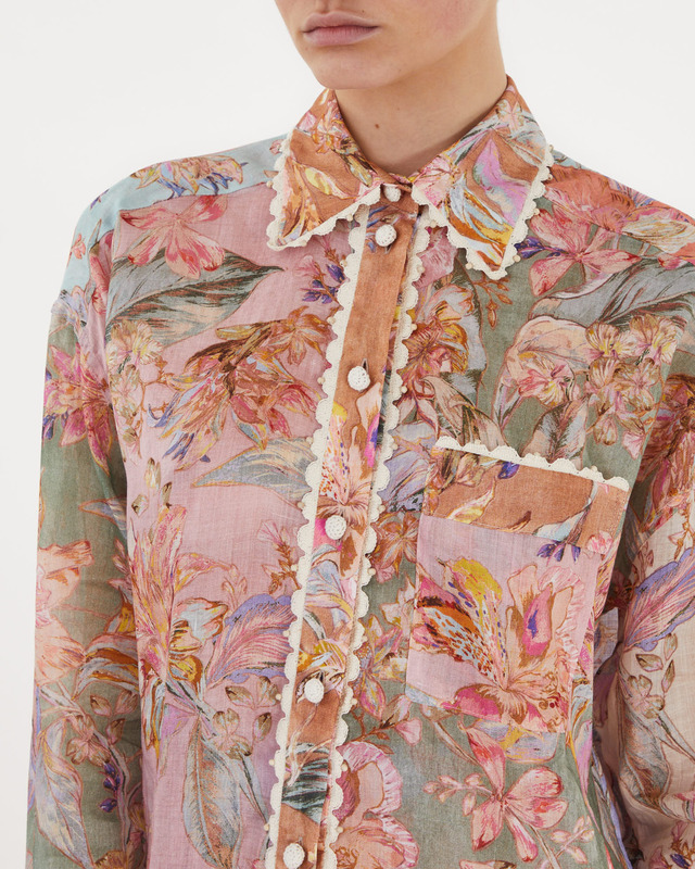 Zimmermann Shirt Cira Relaxed Multicolor 3 (L-XL)