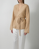 Soft Goat Cardigan Brushed Camel S