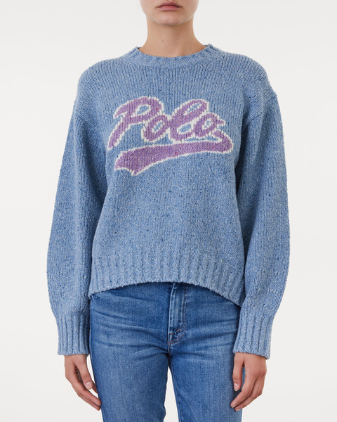 Sweater Polo Po-Long Sleeve Blå 1