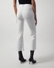 7 For All Mankind Jeans Cropped Dojo Soleil Raw Cut White 24