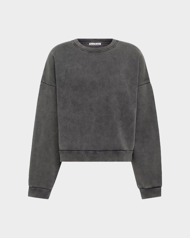Acne Studios Sweatshirt Logo Patch Faded black XS