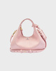Ganni Bag Hobo Mini Grained Light pink ONESIZE