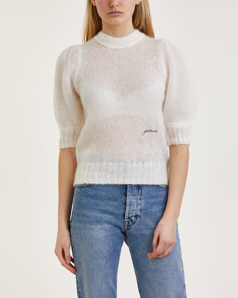 Top Mohair Open Back Vit 1
