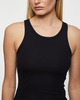 Éterne Top High Neck Fitted Tank  Black S
