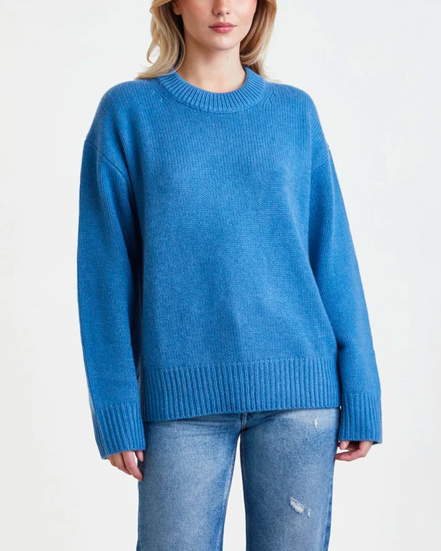 LISA YANG Sweater Renske Cashmere Blue 1 (S-M)