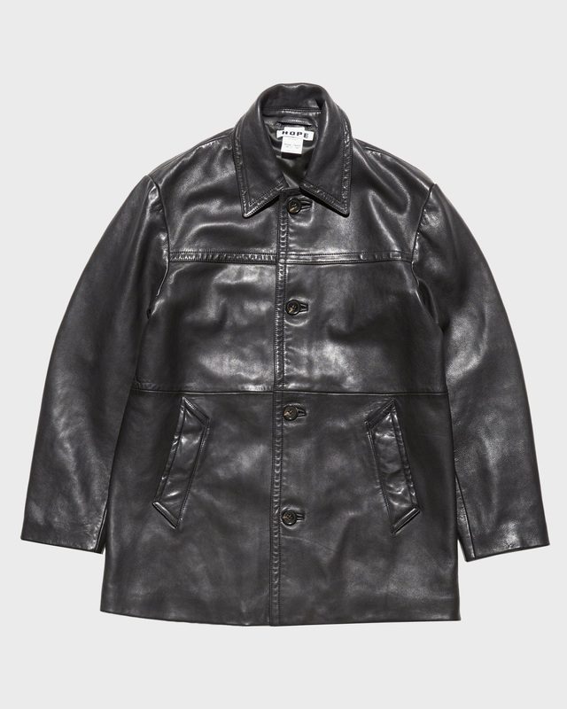 HOPE Jacket Leather Delusioin Washed Black 34