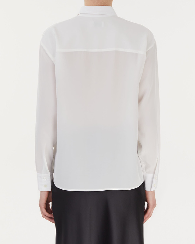 Filippa K Shirt Silk Chalk 32