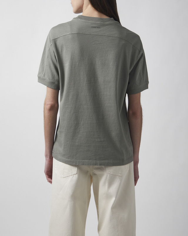 Anine Bing T-skjorte Jaylin Collegiate Sage L