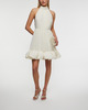 Malina Klänning Fern Halterneck Ruffled Mini Vit XS