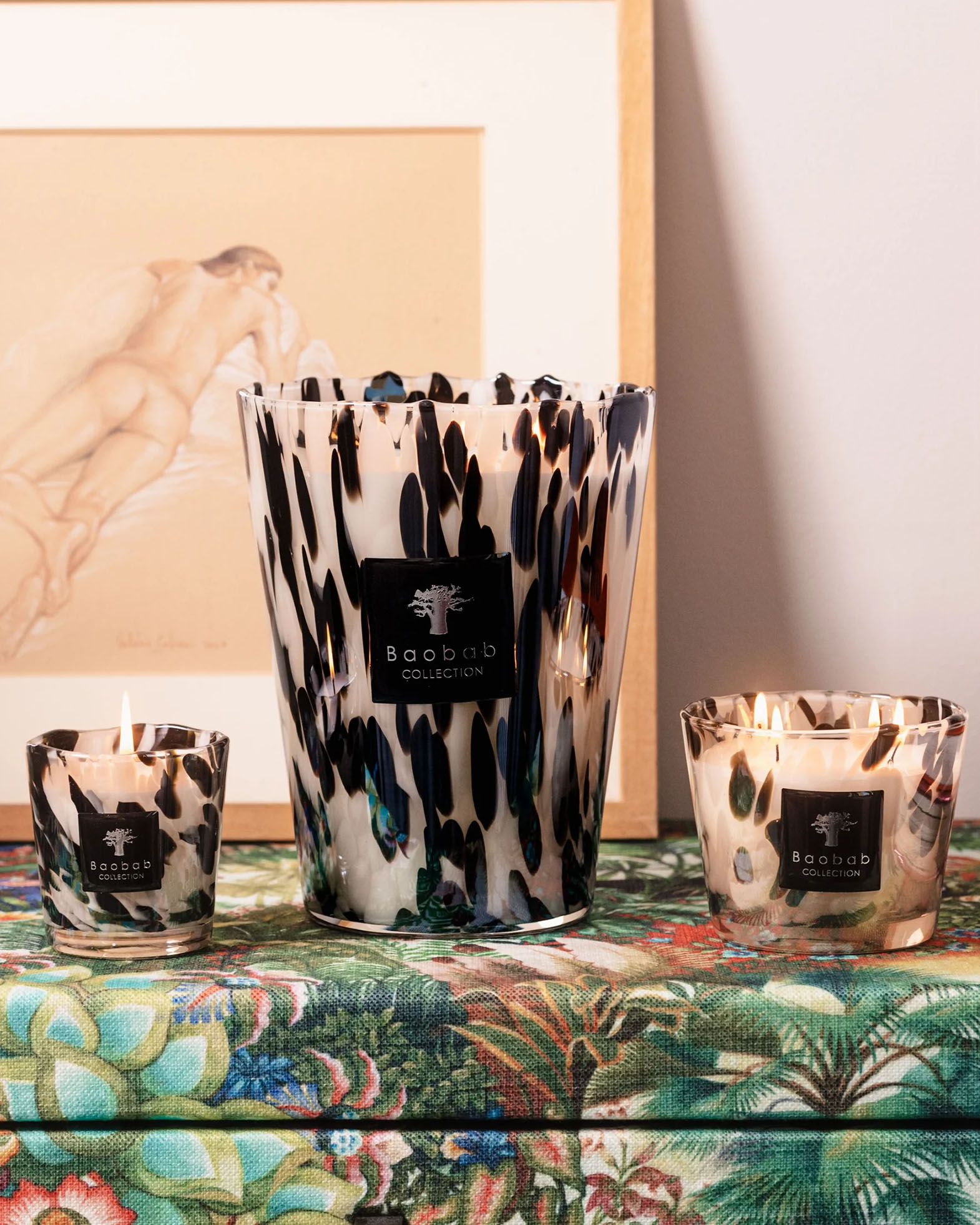 Baobab Candle Max 10  Pearls In Neutral