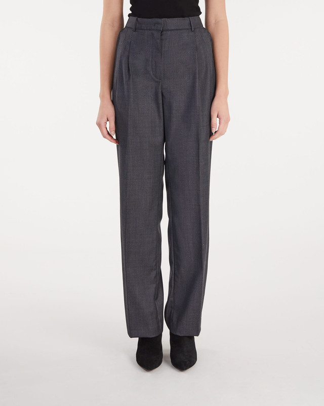 The Garment Trousers Princeton Pleat Grå UK 12 (EUR 40)