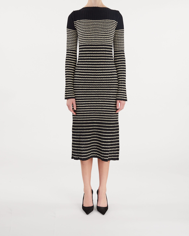 Proenza Schouler Klänning Boucle Mini Stripe Svart S