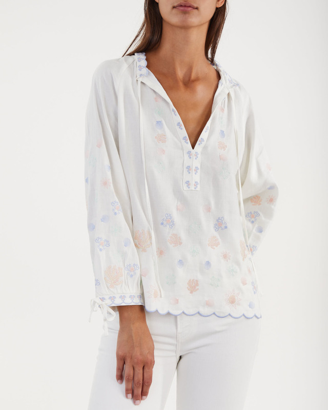 By Malina Blouse Marina  Vit XL