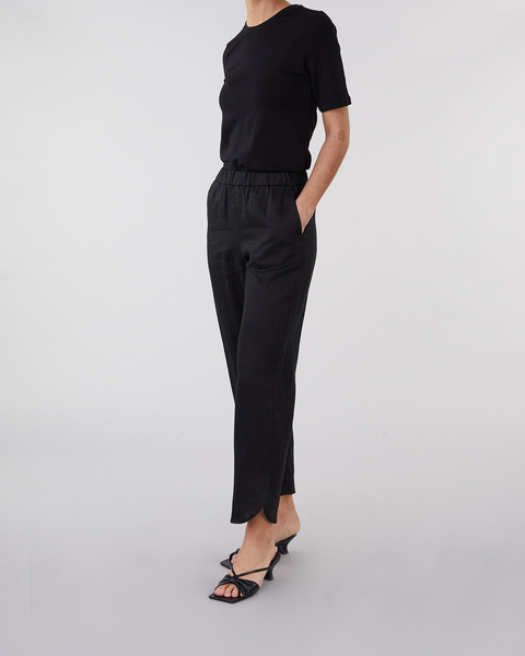 Linen Trousers Sophie Svart 2