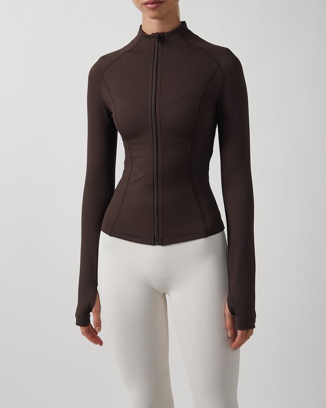 Sisterly tribe Softsculpt Zip Jacket Espresso S