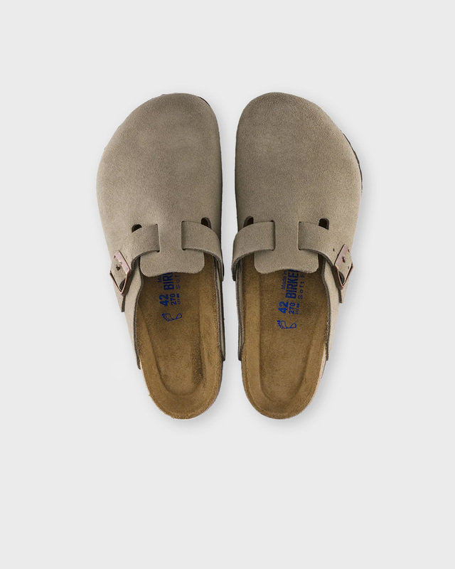 Birkenstock Tofflor Boston Soft Footbed Taupe EUR 36