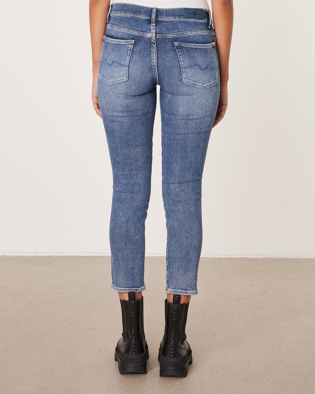 7 For All Mankind Jeans Roxanne Ankle Luxe Vintage Mid blue  24