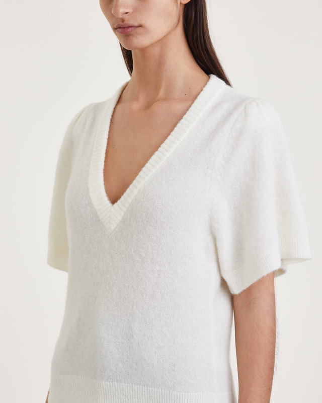 Dante6 Sweater Viona Volant Creme L