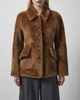 By Malene Birger Jakke Adeline Shearling Toffee 36