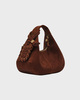 Ganni Bag Hobo Mini Recycled Suede Pelinova Brun ONESIZE