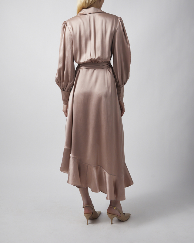Zimmermann Dress Silk Wrap Midi  Light pink 3 (L-XL)
