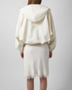 RÓHE Jacket Volume Silk-Blend Creme XS
