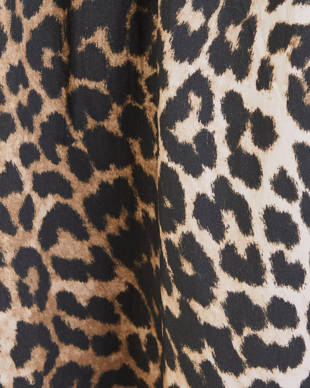 Ganni Skirt Printed Cotton Elasticated  Leopard 34