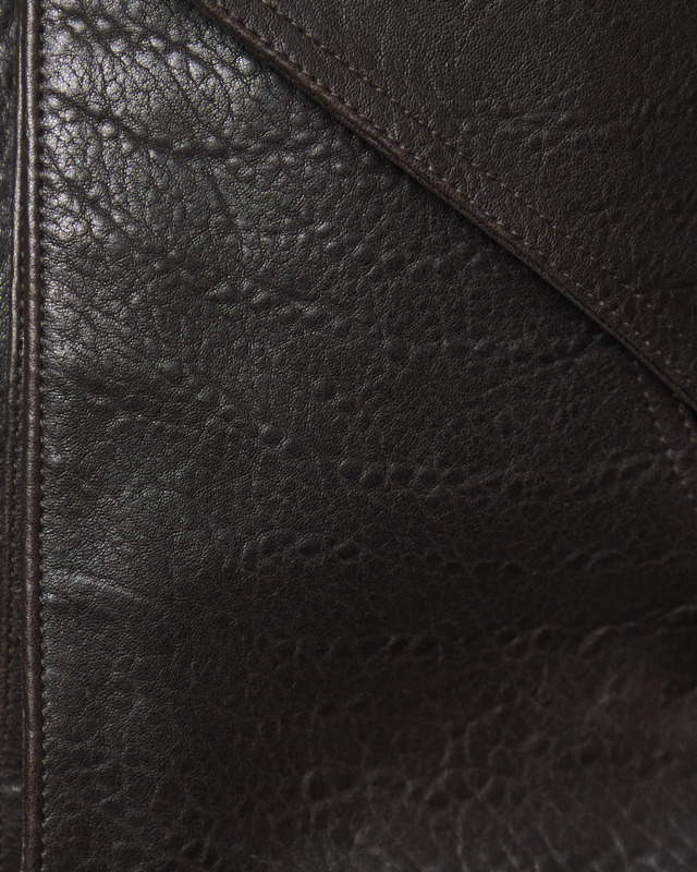 Magda Butrym Jacka Vintage Embossed Leather Bomber Brun FR 40 (EUR 38)