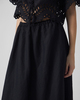 Malina Skirt Chara Maxi  Broderie Anglais Black 40