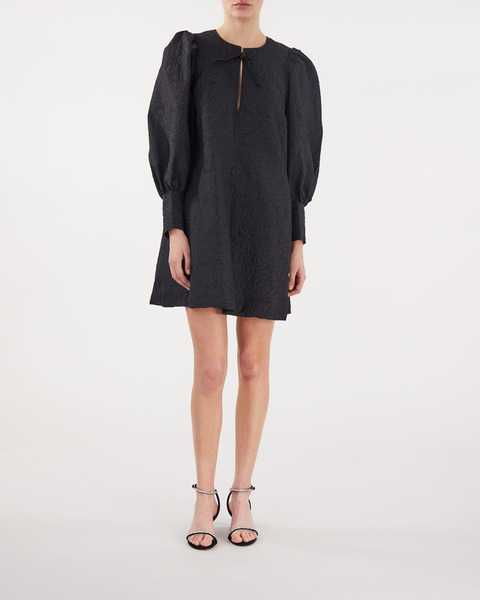Jacquard Organza mini dress Svart 2