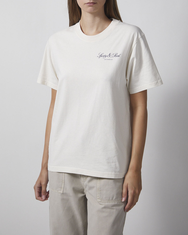 Sporty & Rich T-skjorte Vendome LA Ecru L
