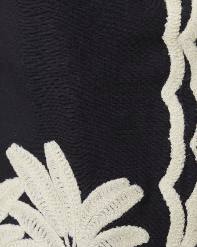 Malina Skjorte Armida Embroidered Black 34