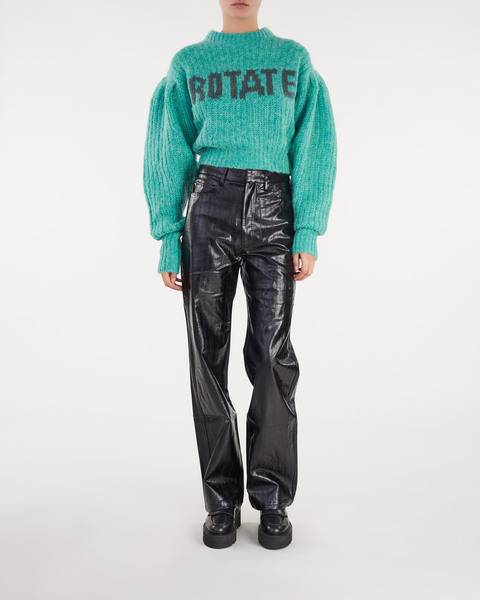 Knit Logo Sweater Green 2