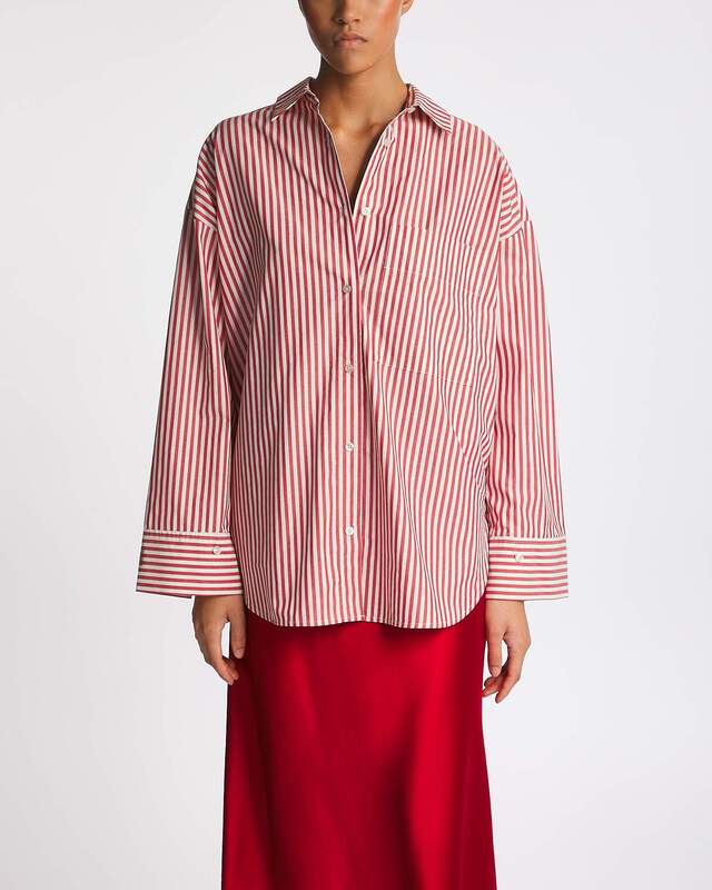 By Malene Birger Skjorta Derris Röd/vit 34