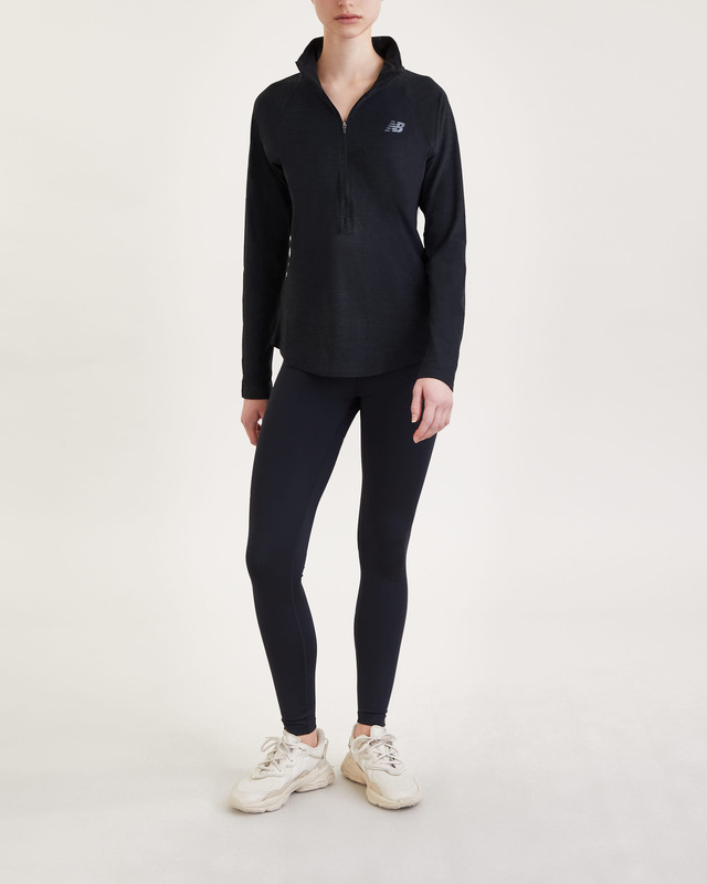 New Balance Tröja Sport Spacedye 1/2 Zip Svart M