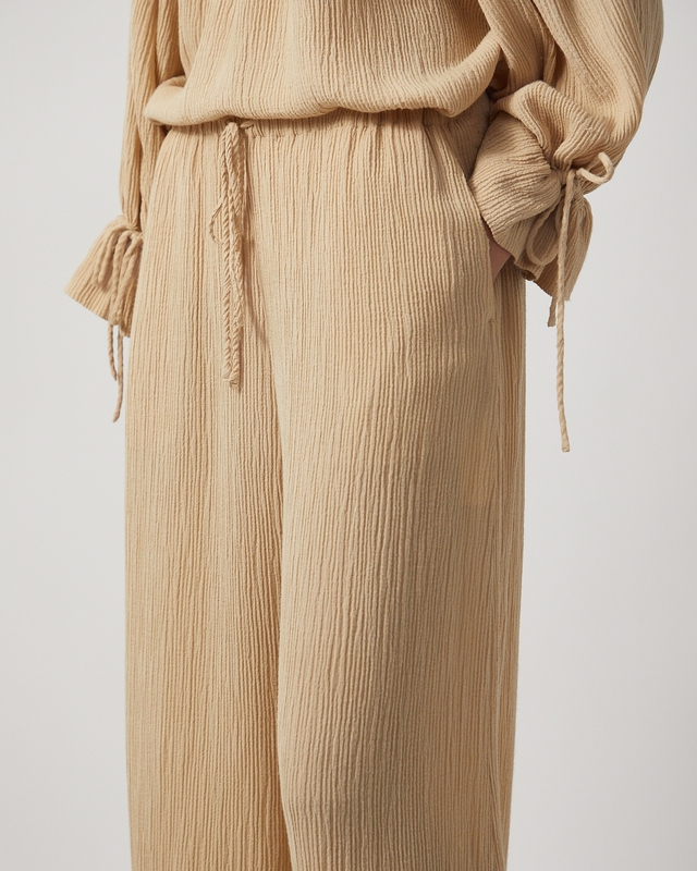 By Malene Birger Pants Pisca Weave Sand 40