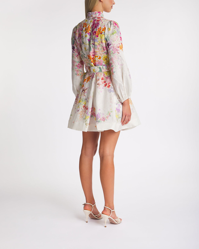 Zimmermann Dress Natura Buttoned Mini Pink 2 (M-L)