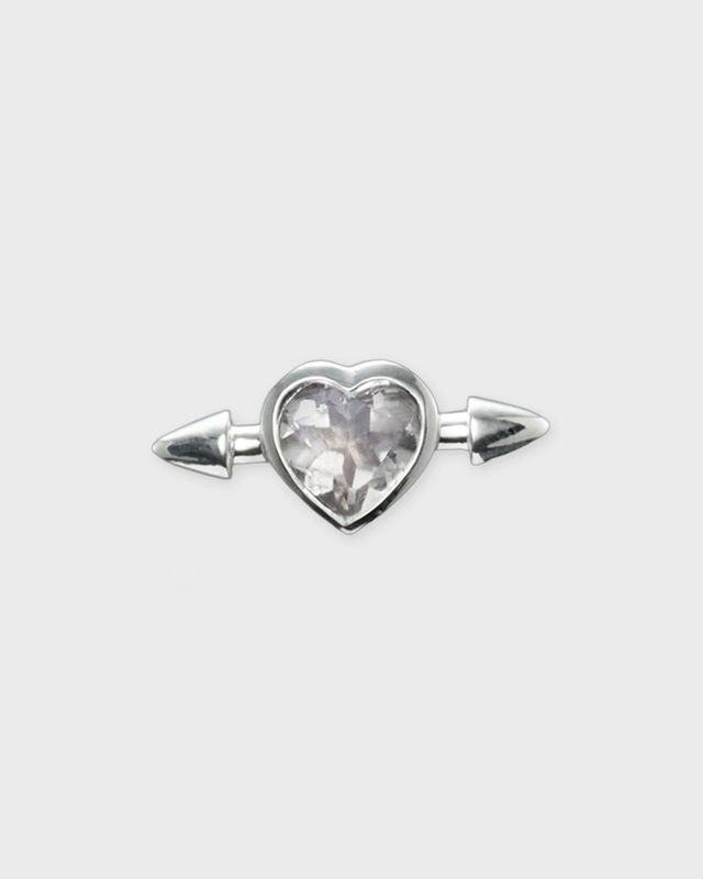Maria Nilsdotter Örhänge Pierced Heart  Silver ONESIZE