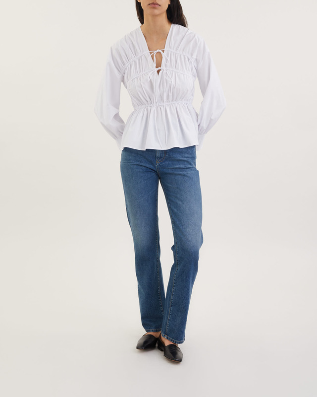 Wakakuu Icons Blus Chia Poplin Vit XS
