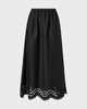 Malina Skirt Chara Maxi  Broderie Anglais Black 40