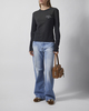 Acne Studios T-shirt Long Sleeve 1996 Stamp Faded Black L-XL