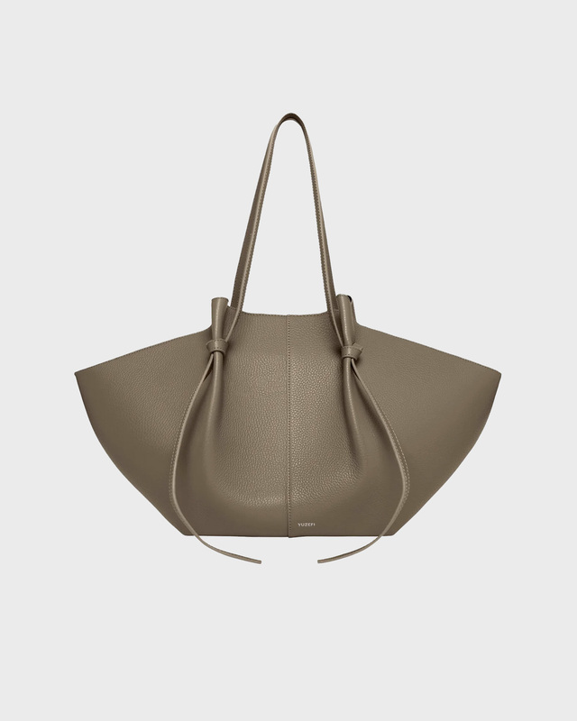 YUZEFI Bag Large Mochi Pebble Grain Taupe ONESIZE