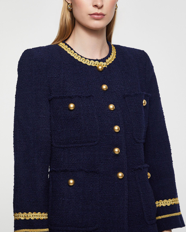 Andiata Kavaj Lila Bouclé Night 40