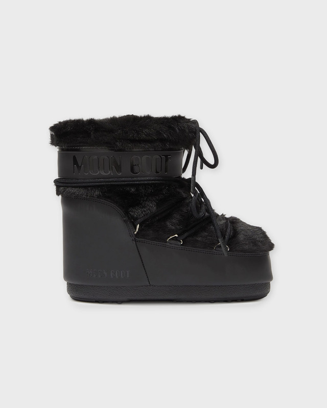 Moon Boot Boots Icon Low Faux Fur Black 36-38
