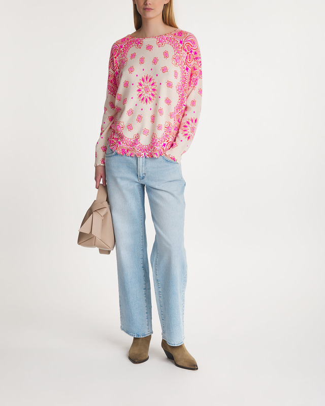 Kujten Tröja Mela Bandana Cashmere Orange S-M