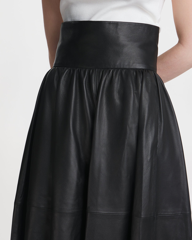 By Malene Birger Skirt Mivilo Leather Black 38