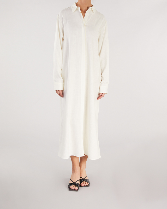 Wakakuu Icons Klänning Linen Shirt Vit S